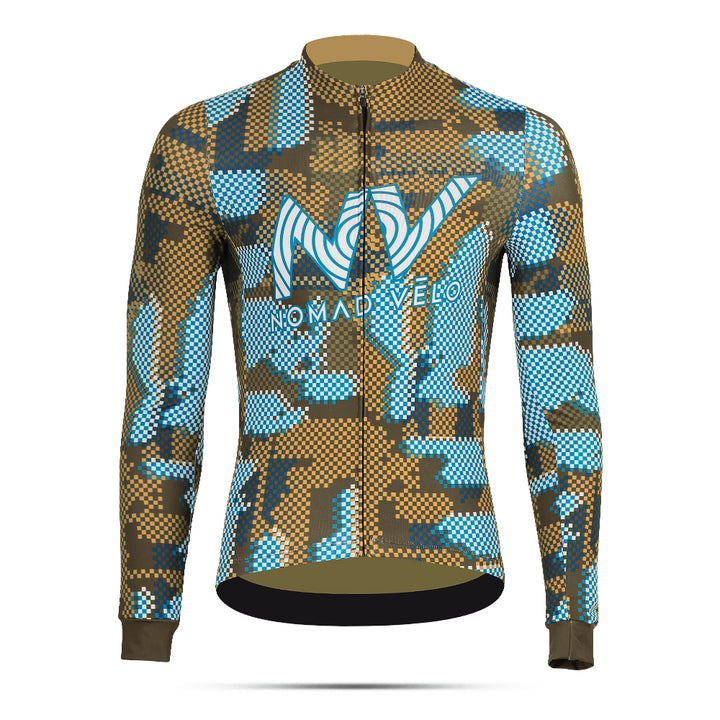 Khaki Techwave Long Sleeve Aero Jersey