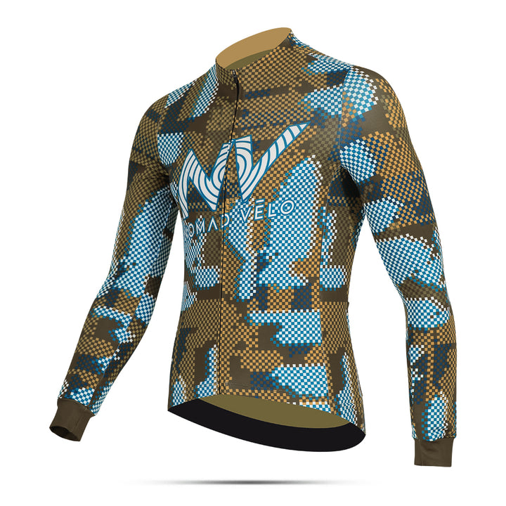Khaki Techwave Long Sleeve Aero Jersey