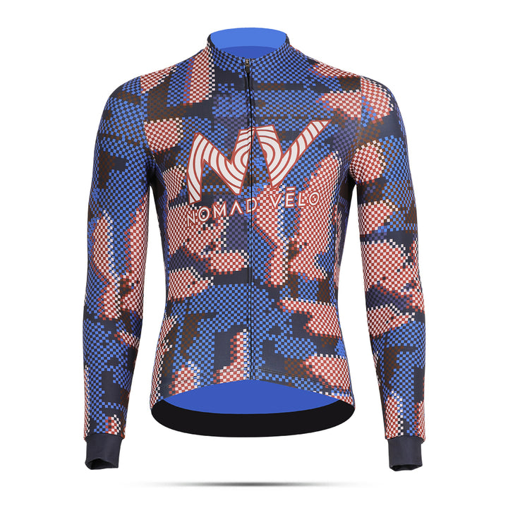 Blue Techwave Long Sleeve Aero Jersey