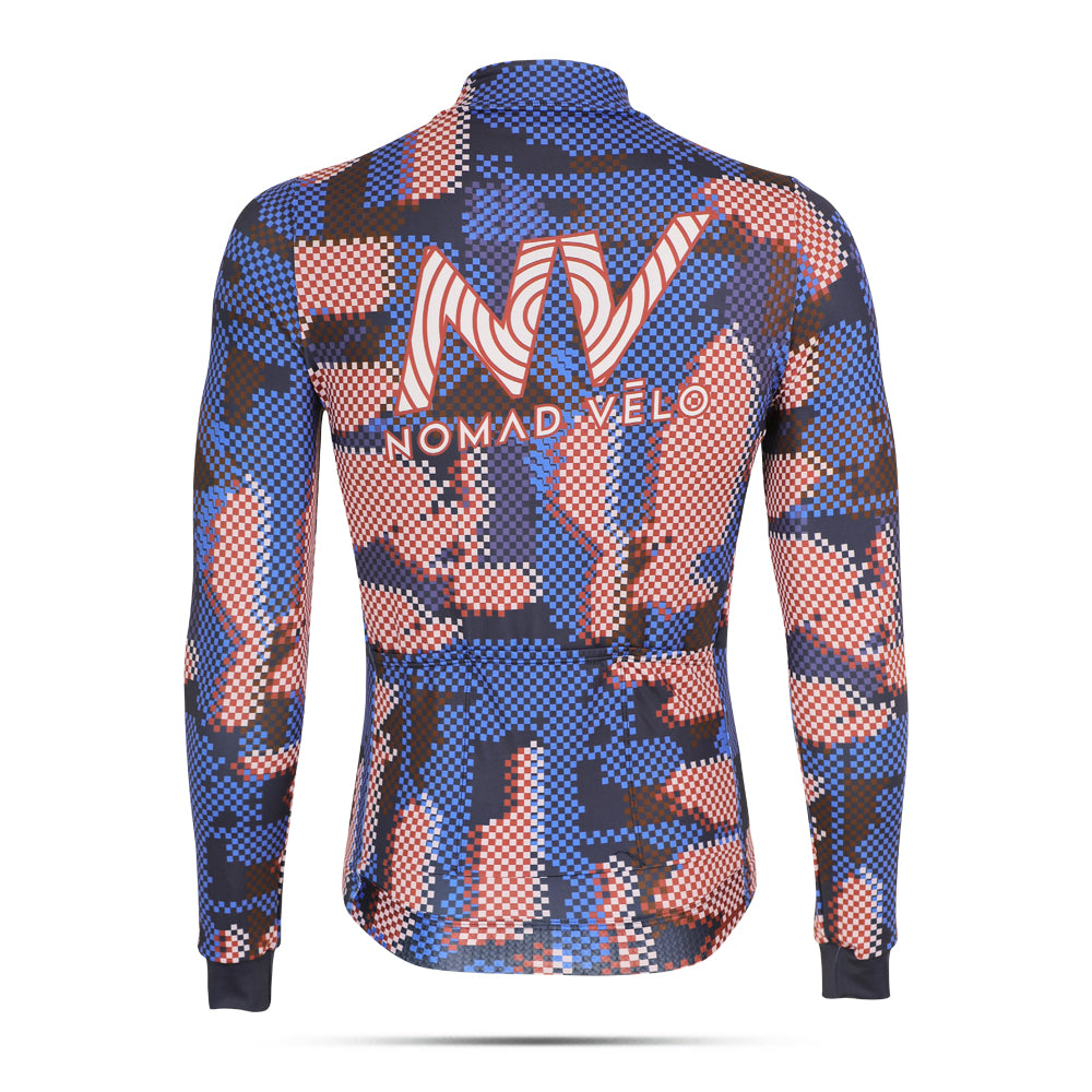 Blue Techwave Long Sleeve Aero Jersey