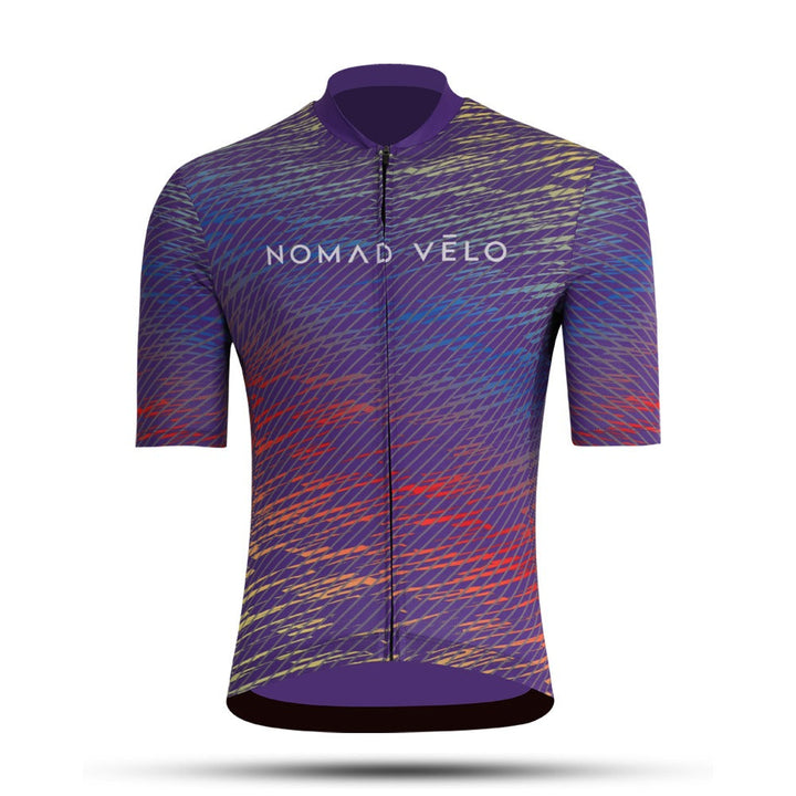 Colorful Aero Fit Cycling Jersey for Fast Summer Rides – Spectrum Jersey