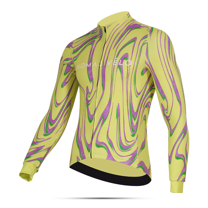Yellow Neon Ember Long Sleeve Jersey - Neon Ember