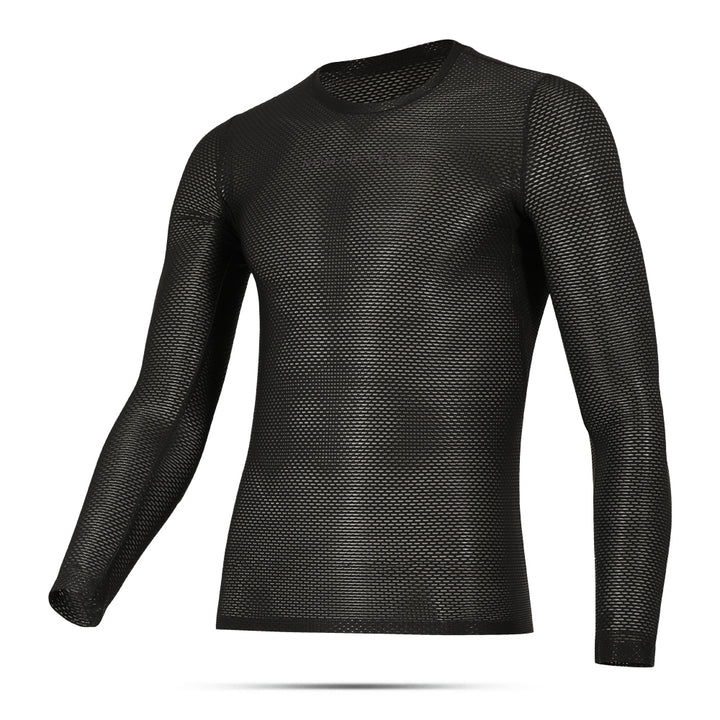 Black Long Sleeve Cycling Base Layer with Breathable Fit – Nomad Black Base Layer