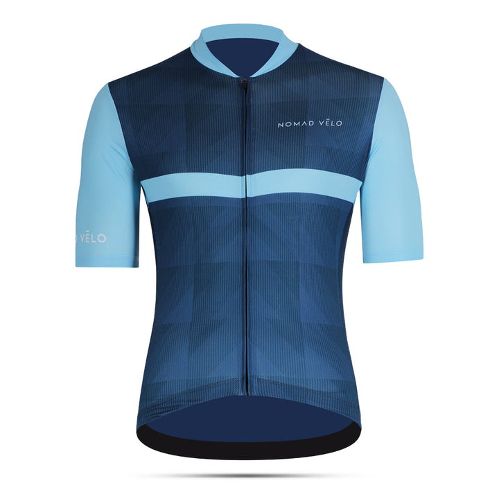 Light Blue Performance Cycling Jersey with Aero Cut – Sky Jersey