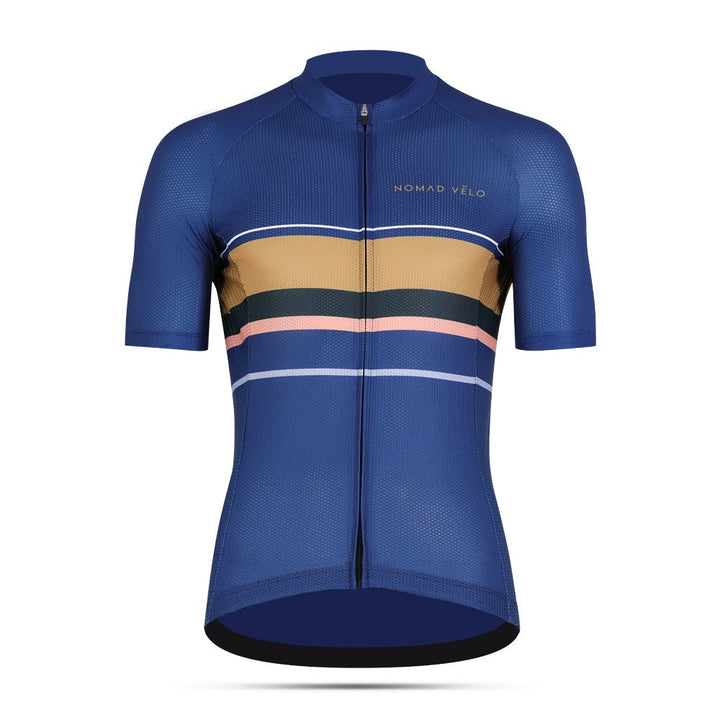 Classic Aero Road Jersey with Timeless Look – Classic Jersey Blue
