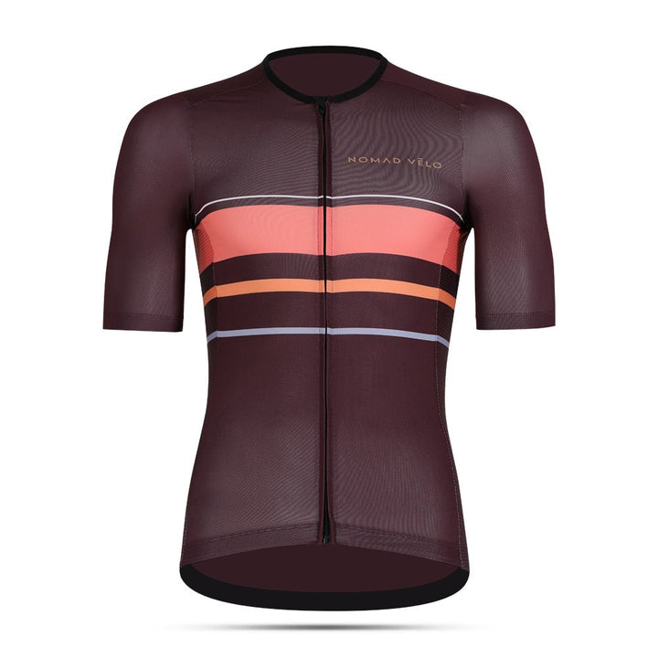 Maroon Classic Fit Cycling Jersey for Long Rides – Classic Jersey Maroon