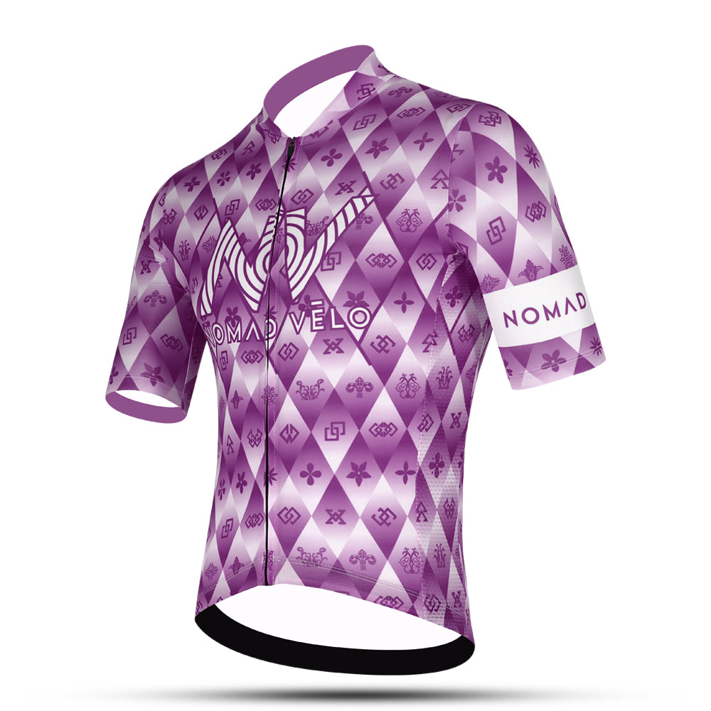 Purple Pro Fit Jersey for High-Performance Road Cycling - Royal Jersey
