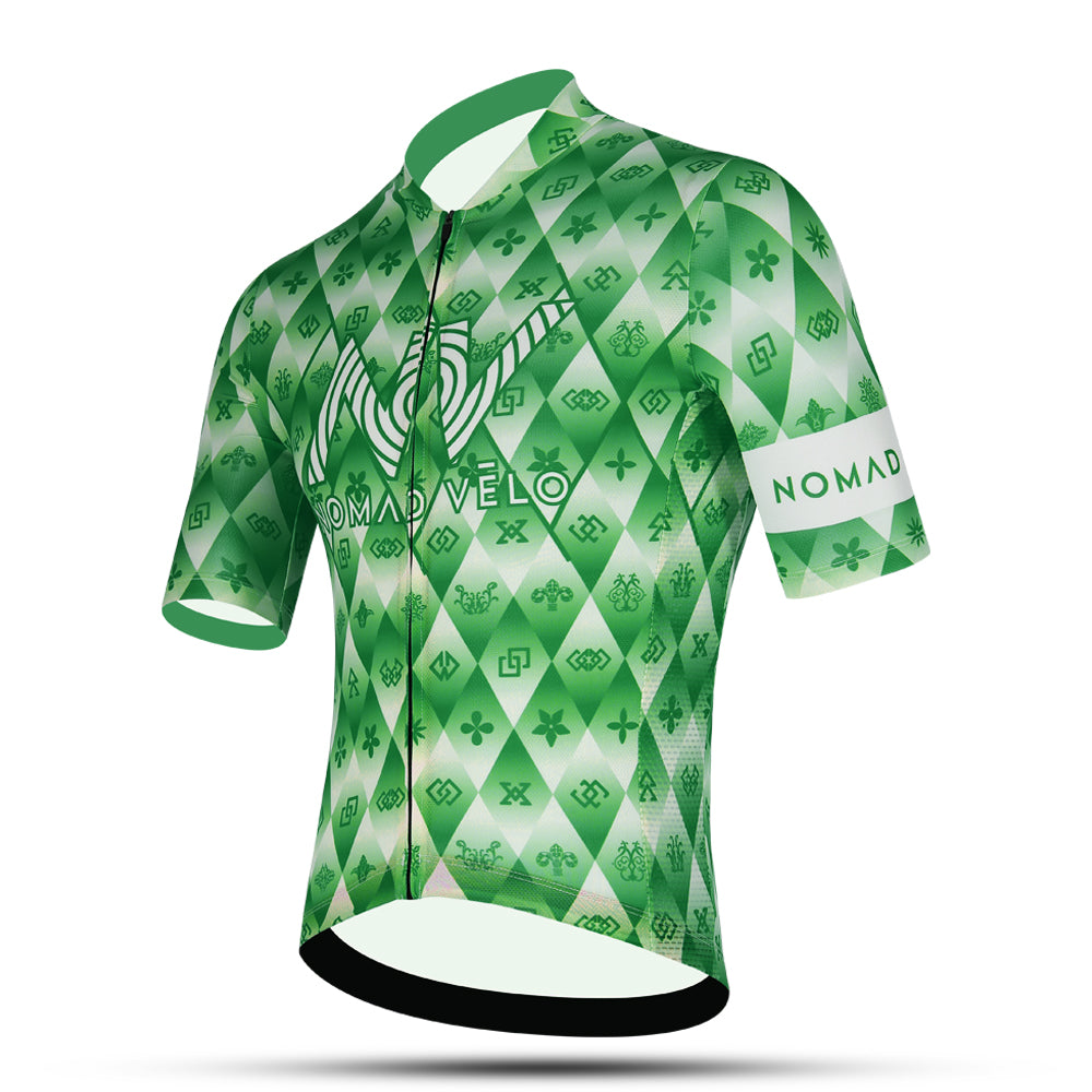 Green Pro Fit Jersey for High-Performance Road Cycling - Royal Jersey