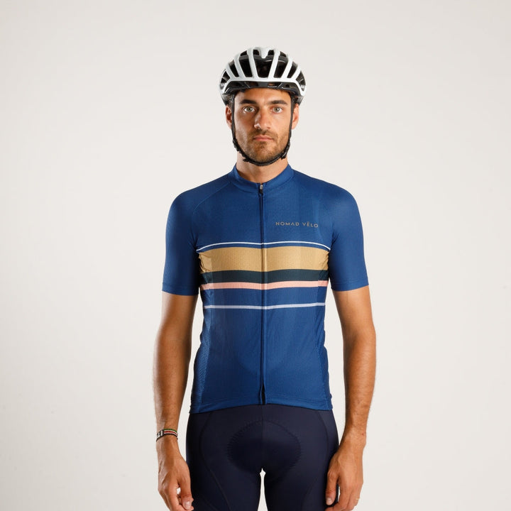 Classic Aero Road Jersey with Timeless Look – Classic Jersey Blue