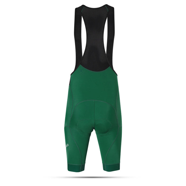 Pro-Level Green Bib Shorts with Supportive Fit – Nomad Bib Shorts Green
