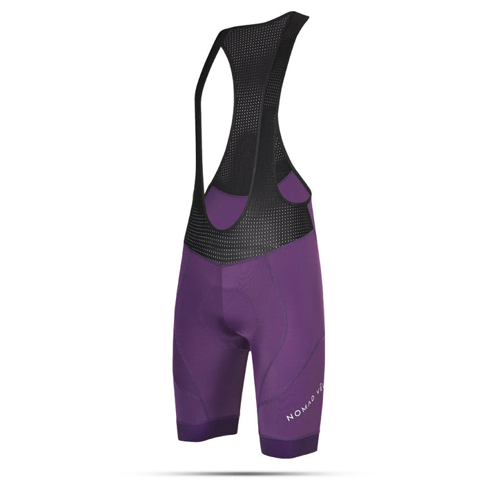 Padded Performance Cycling Bib Shorts for Long Rides – Nomad Bib Shorts Purple