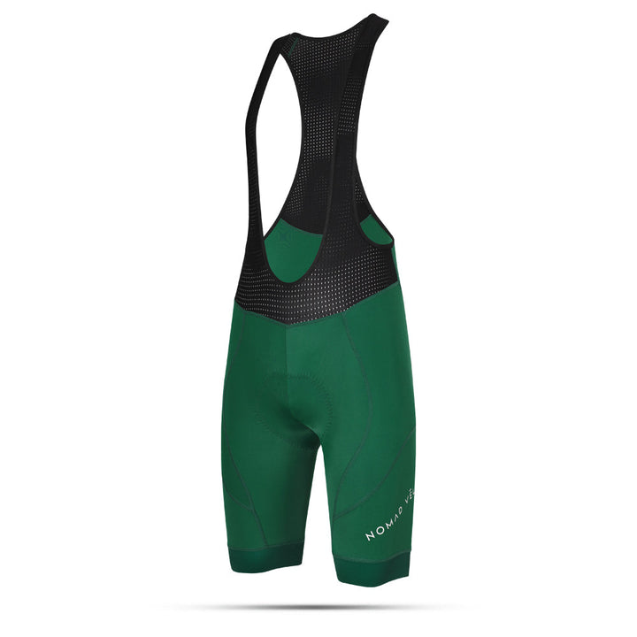 Pro-Level Green Bib Shorts with Supportive Fit – Nomad Bib Shorts Green