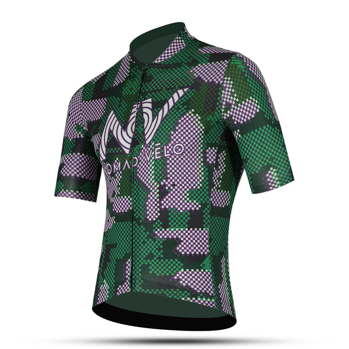 Green Pro Cycling Jersey for Fast Rides - Techwave Aero Jersey