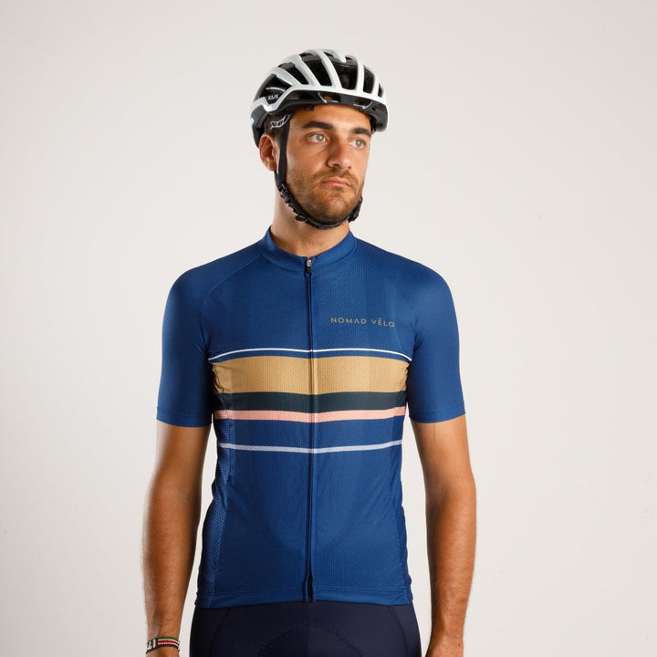 Classic Aero Road Jersey with Timeless Look – Classic Jersey Blue