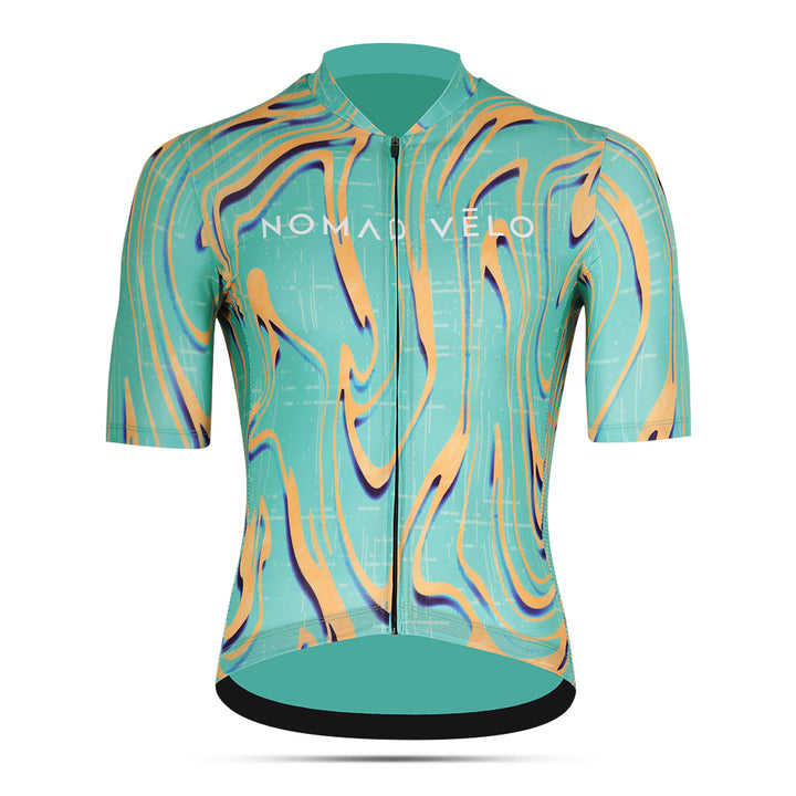 Green and Yellow Pro Cycling Neon Ember Jersey