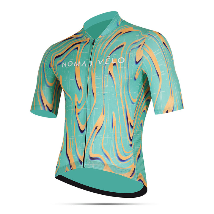 Green and Yellow Pro Cycling Neon Ember Jersey