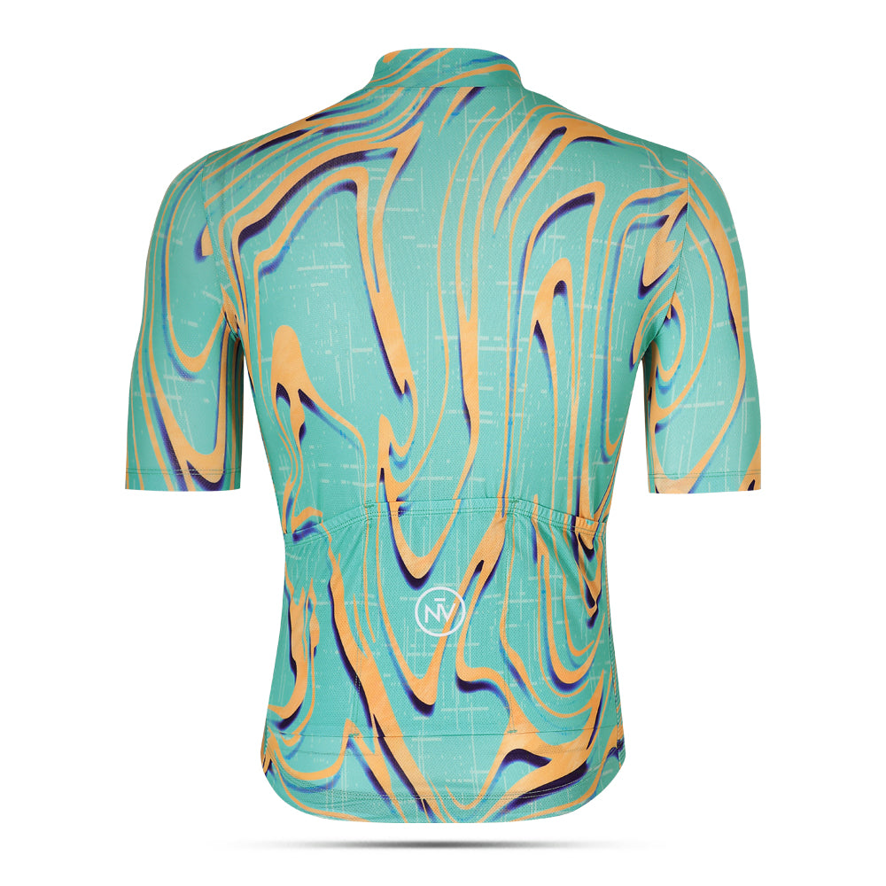 Green and Yellow Pro Cycling Neon Ember Jersey