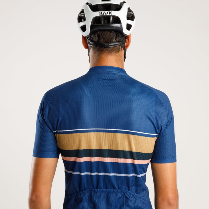 Classic Aero Road Jersey with Timeless Look – Classic Jersey Blue