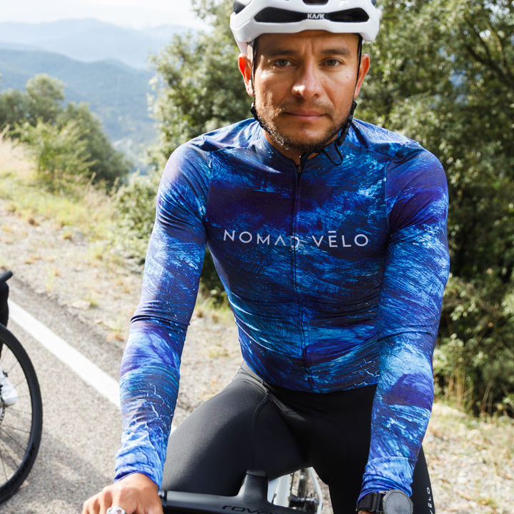 Blue Pacific Long Sleeve Jersey for Long Climbs