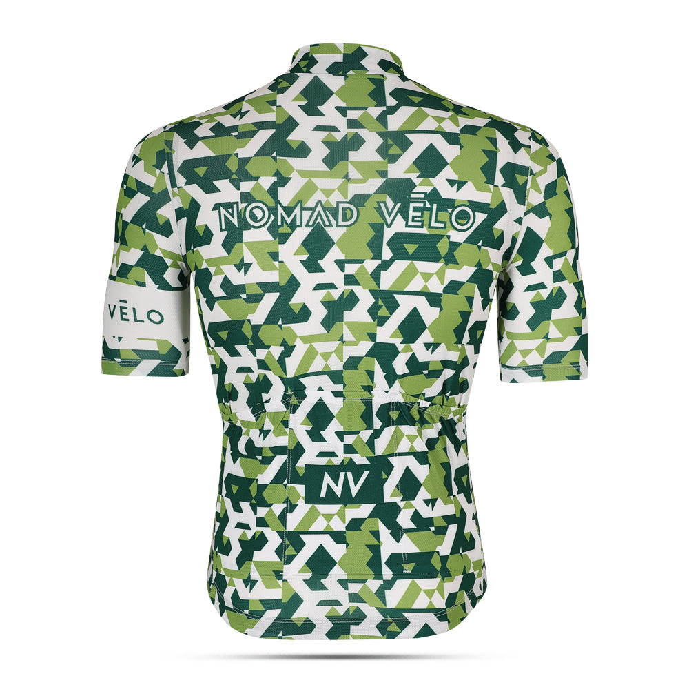 Green Сamouflage Aero Cycling Jersey - Сamouflage Jersey
