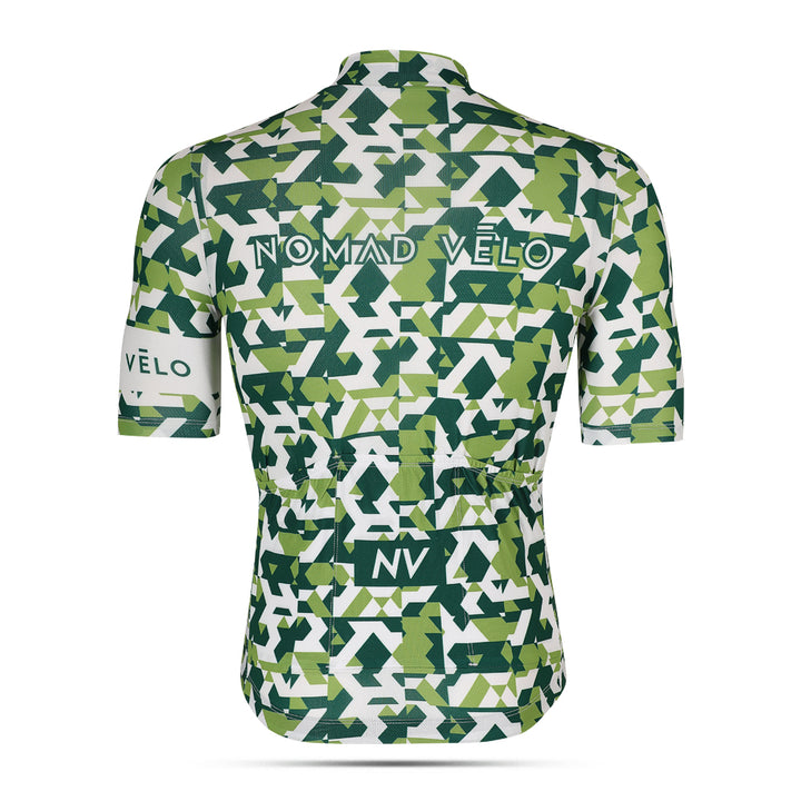 Green Сamouflage Aero Cycling Jersey - Сamouflage Jersey