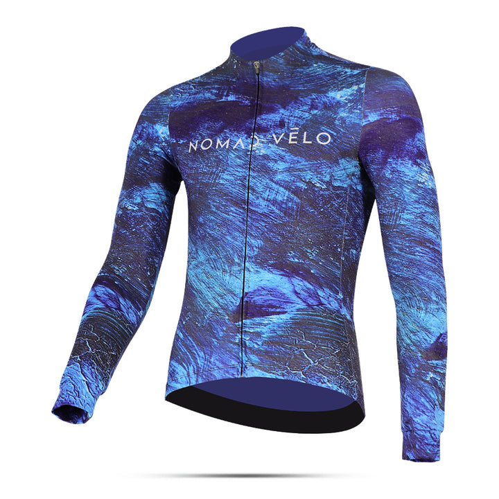 Blue Pacific Long Sleeve Jersey for Long Climbs