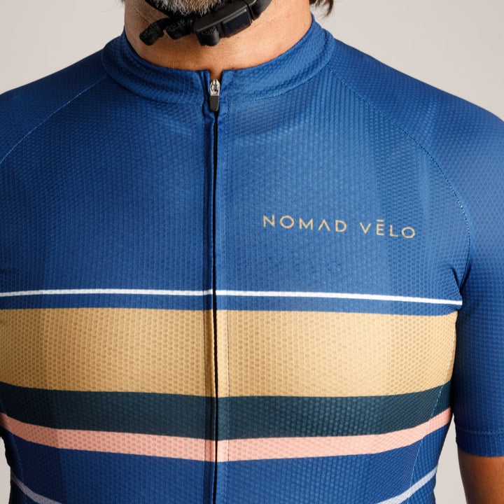 Classic Aero Road Jersey with Timeless Look – Classic Jersey Blue