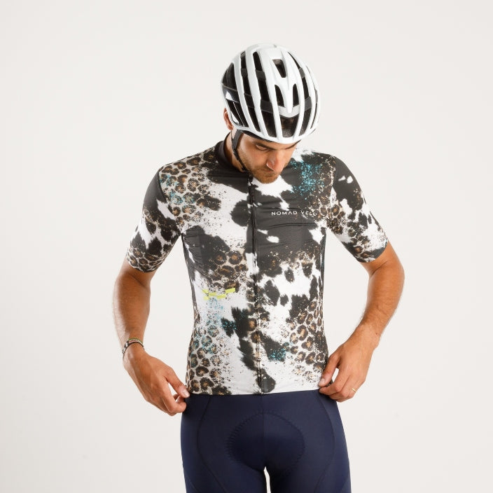 Bold Animal Pattern Jersey with Aero Road Fit – Animal Print Jersey