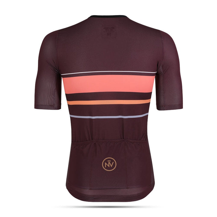Maroon Classic Fit Cycling Jersey for Long Rides – Classic Jersey Maroon