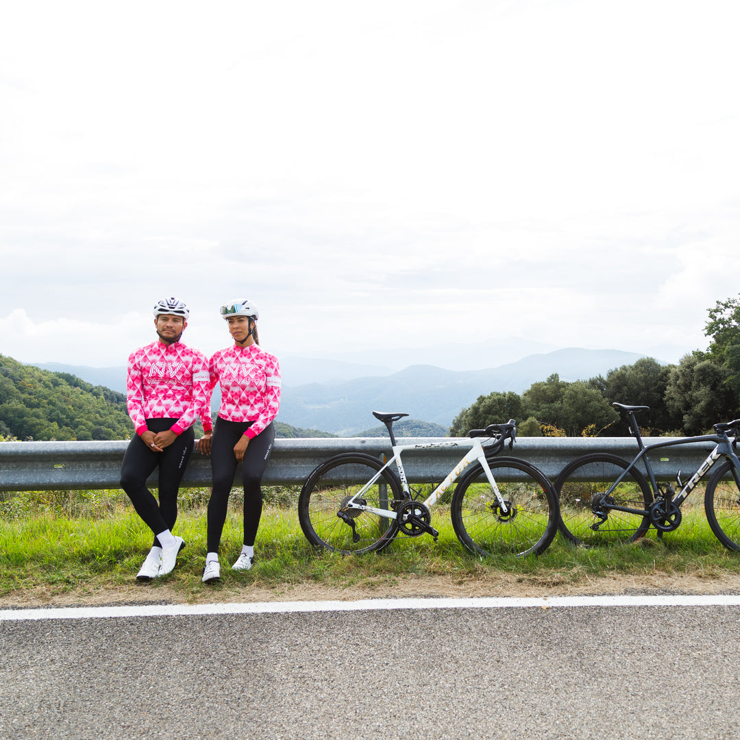 Pink Jersey for High-Performance Road Cycling -Royal Long Sleeve Jersey