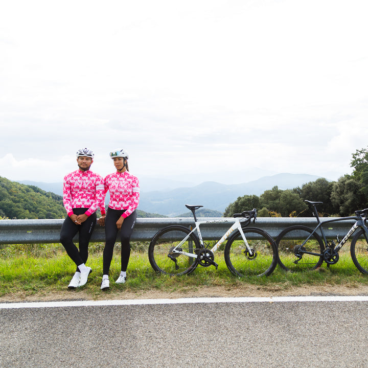 Pink Jersey for High-Performance Road Cycling -Royal Long Sleeve Jersey