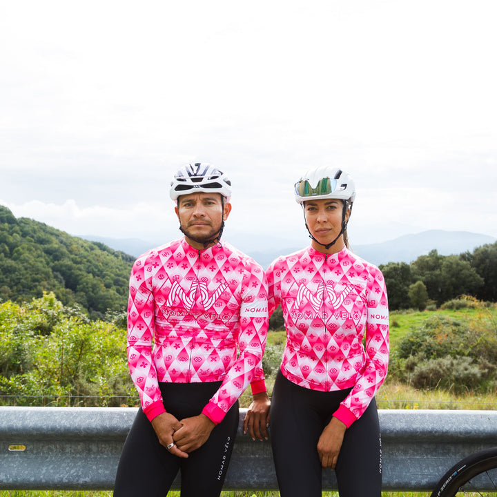 Pink Jersey for High-Performance Road Cycling -Royal Long Sleeve Jersey