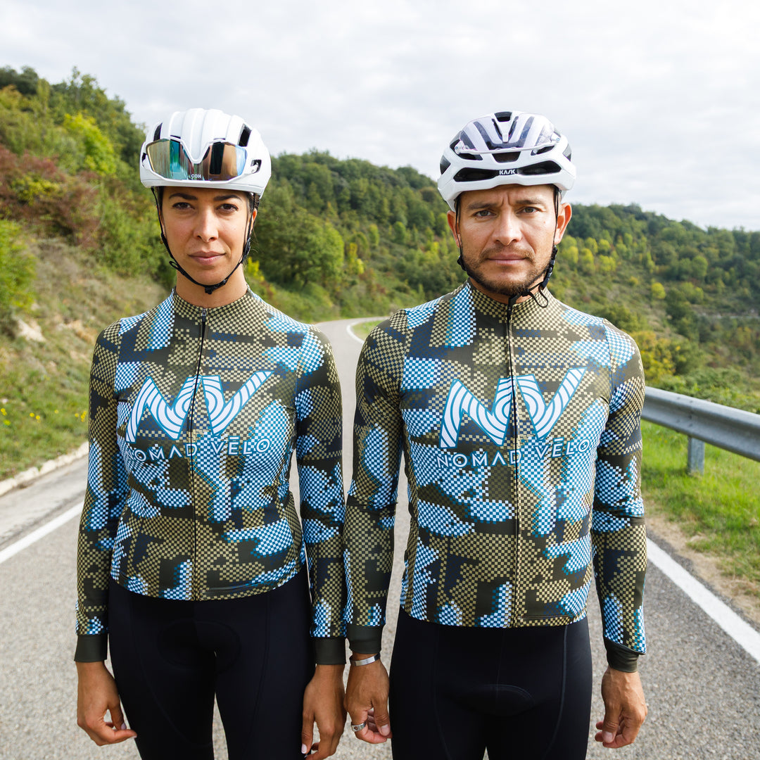 Khaki Techwave Long Sleeve Aero Jersey
