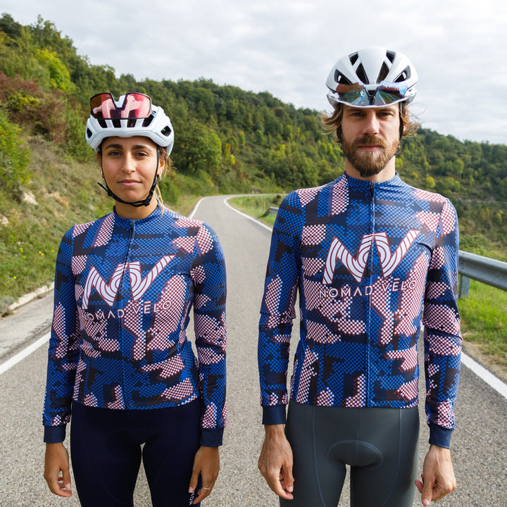 Blue Techwave Long Sleeve Aero Jersey