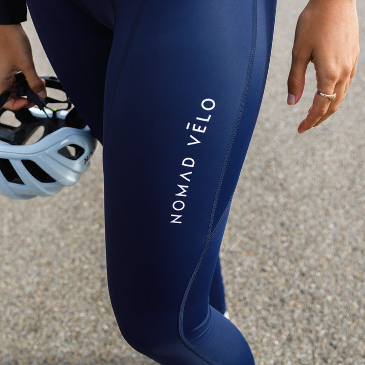 Blue Cycling Bib Tights