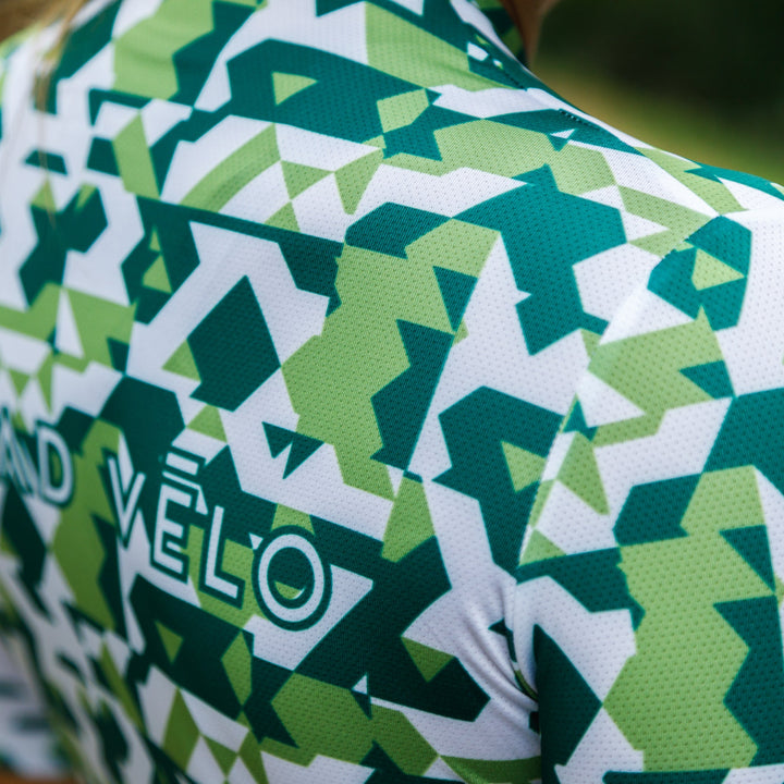Green Сamouflage Aero Cycling Jersey - Сamouflage Jersey