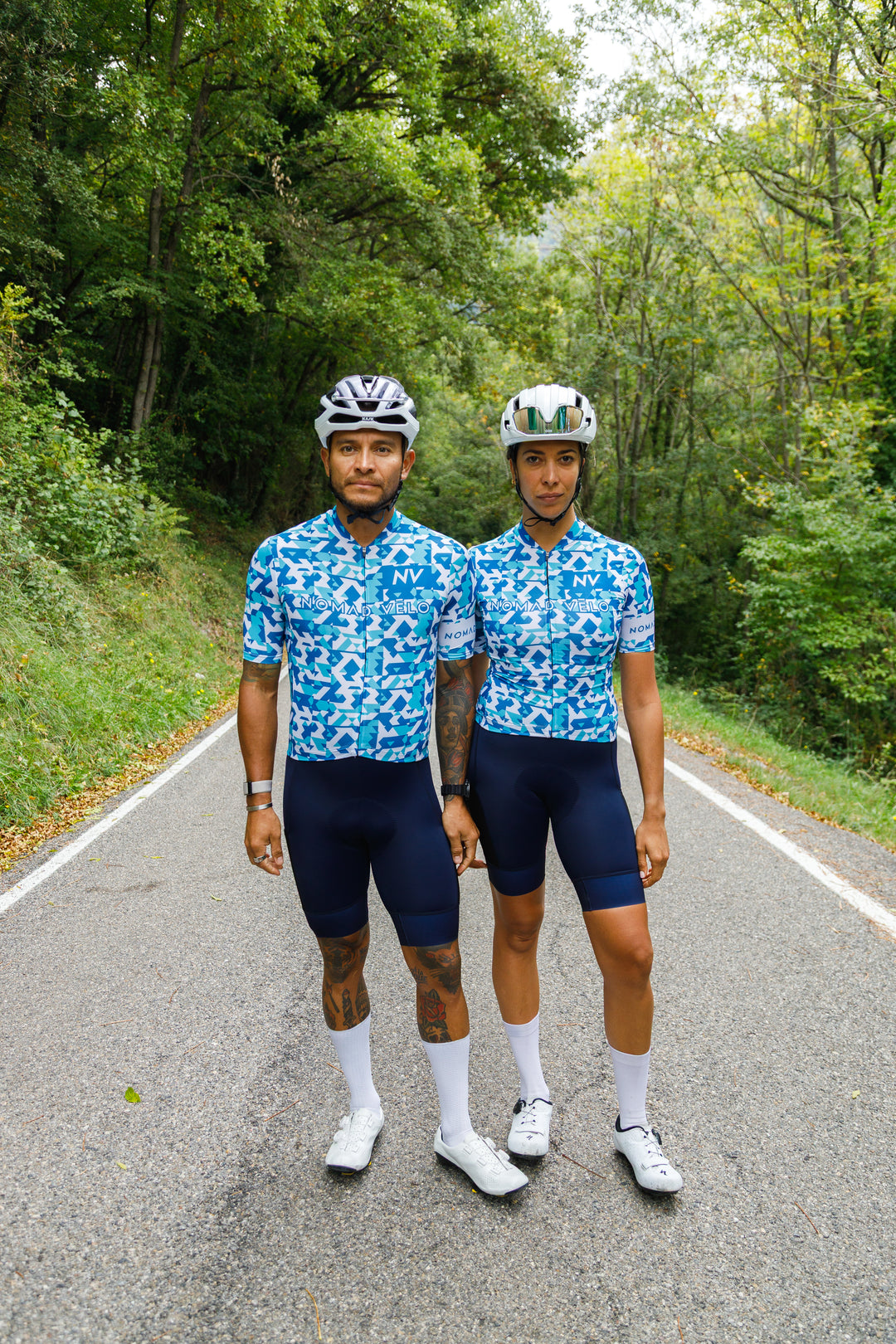 Blue Сamouflage Aero Cycling Jersey - Сamouflage Jersey